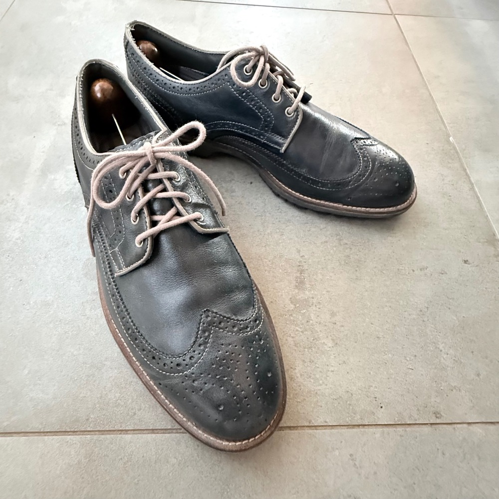 FootJoy Professional Wingtip Derby Shoes Mens 11 M Black Leather 57048 Excellent